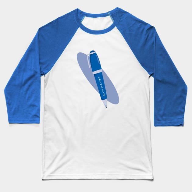 Writers Unite Baseball T-Shirt by dianasomnia